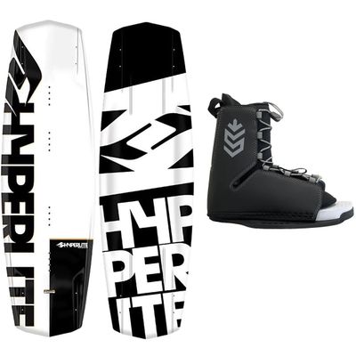 System & Hyperlite Wakeboard Agent with Tour Wakeboard Bindings Fits Boots Size 8-14! 134, 138, 142 cm (142 cm).