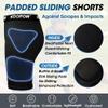 KOOPOW Youth Boys Padded Sliding Shorts with Soft Protective Athletic Cup Underwear, Slider for Baseball, Football, Lacrosse (Black, M) view 2