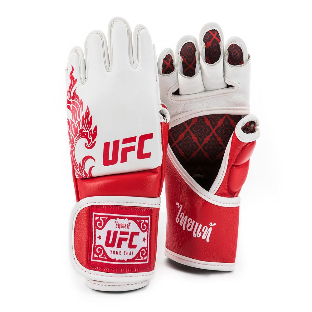 UFC True Thai MMA Grappling Gloves (M, White)