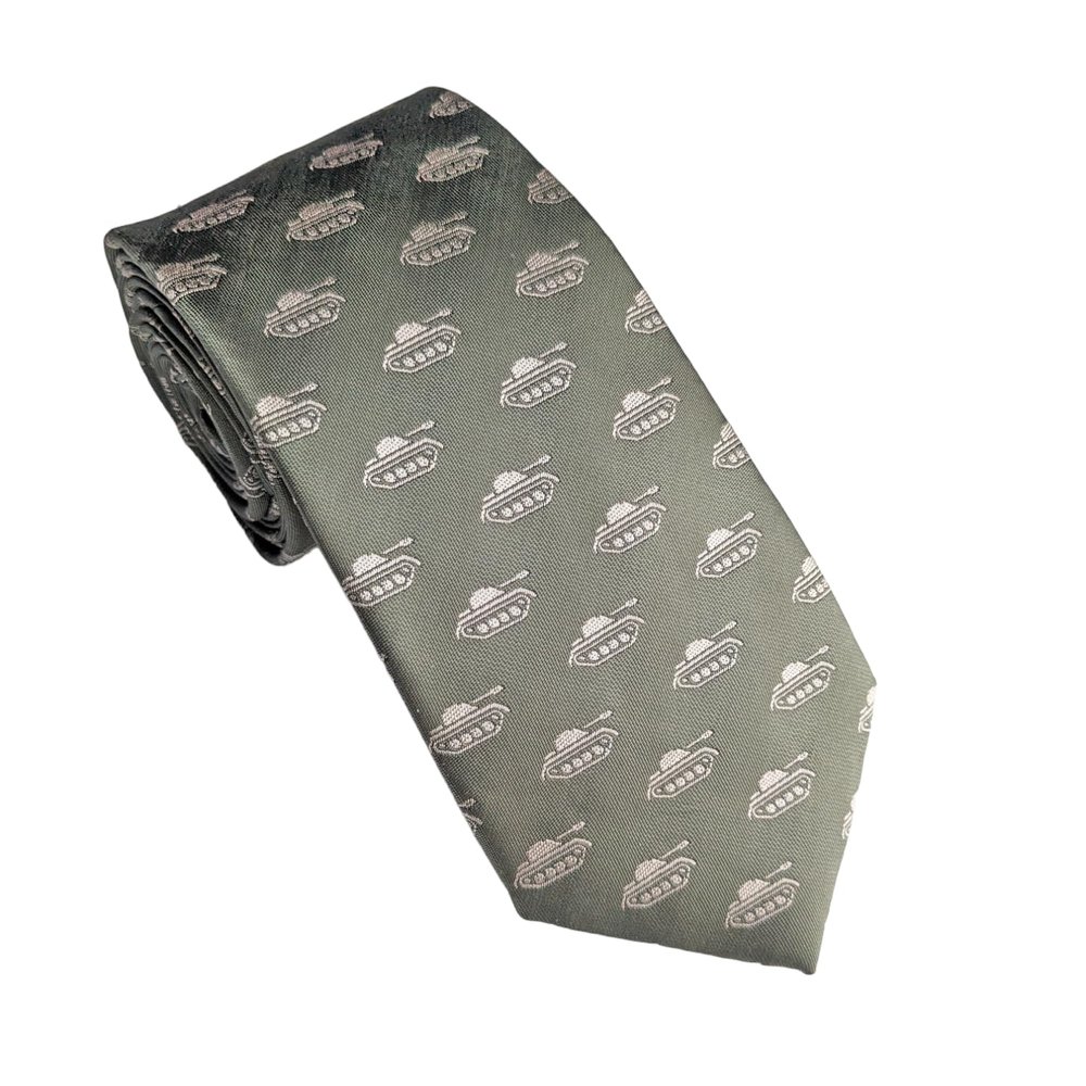 Army Tank Necktie - Military Camouflage Design