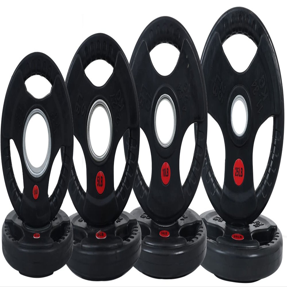 BalanceFrom Cast Iron Olympic 2-Inch Plate Weight Plate for Strength Training and Weightlifting, Multiple Packages 2INRC-85SET