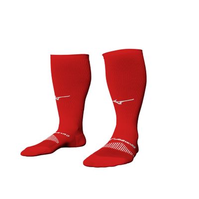 Mizuno Performance OTC Socks | Padded Athletic Socks | Red | Unisex X-Large
