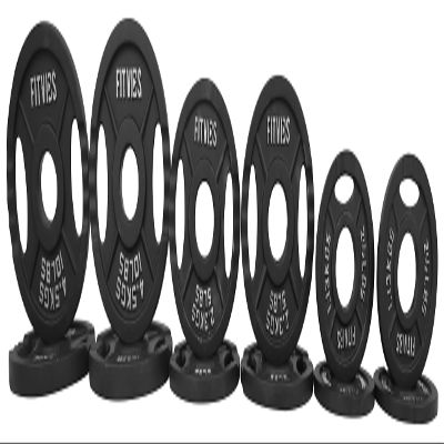 BalanceFrom Cast Iron Olympic 2-Inch Plate Weight Plate for Strength Training and Weightlifting, 70 LB Set (4x 2.5/5/10LB), Color #1, Multiple Packages