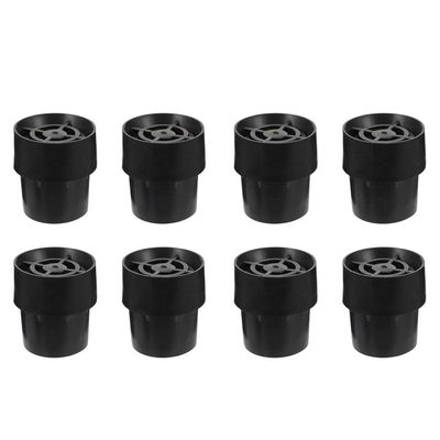 CLISPEED Trampoline Leg Caps: 8pcs Replacement Mini Trampoline Leg Cap Tips Black Latex Covers Rebounder Replacement Covers Parts for Standard Trampoline Legs Chair Legs