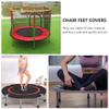 CLISPEED Trampoline Leg Caps: 8pcs Replacement Mini Trampoline Leg Cap Tips Black Latex Covers Rebounder Replacement Covers Parts for Standard Trampoline Legs Chair Legs view 4