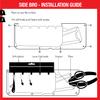 BerleyPro Side Bro Kayak Storage and Tool Organizer - Low-Profile System Convenient Kayak Access | Versatile Slots for Tackle Boxes, Tools, and Accessories | Easy Installation | Fasteners Included view 4