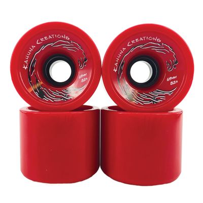 Kahuna Creations Longboard Wheels (Red, 69mm)