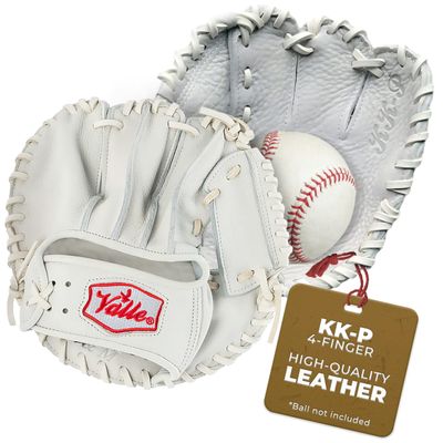 Valle Eagle KK-P 4-Finger Baseball Glove - Infield Flat-Style Training Glove - Durable Leather, Highly Flexible - Ideal for Any Age and Player - Perfect for Game Drills - Sure-Grip - Right Hand Throw