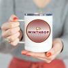 greeklife.store Winthrop University Stainless Steel Travel Mug Tumbler 13 OZ with Lid, Coffee Mug (Winthrop University 11) view 3
