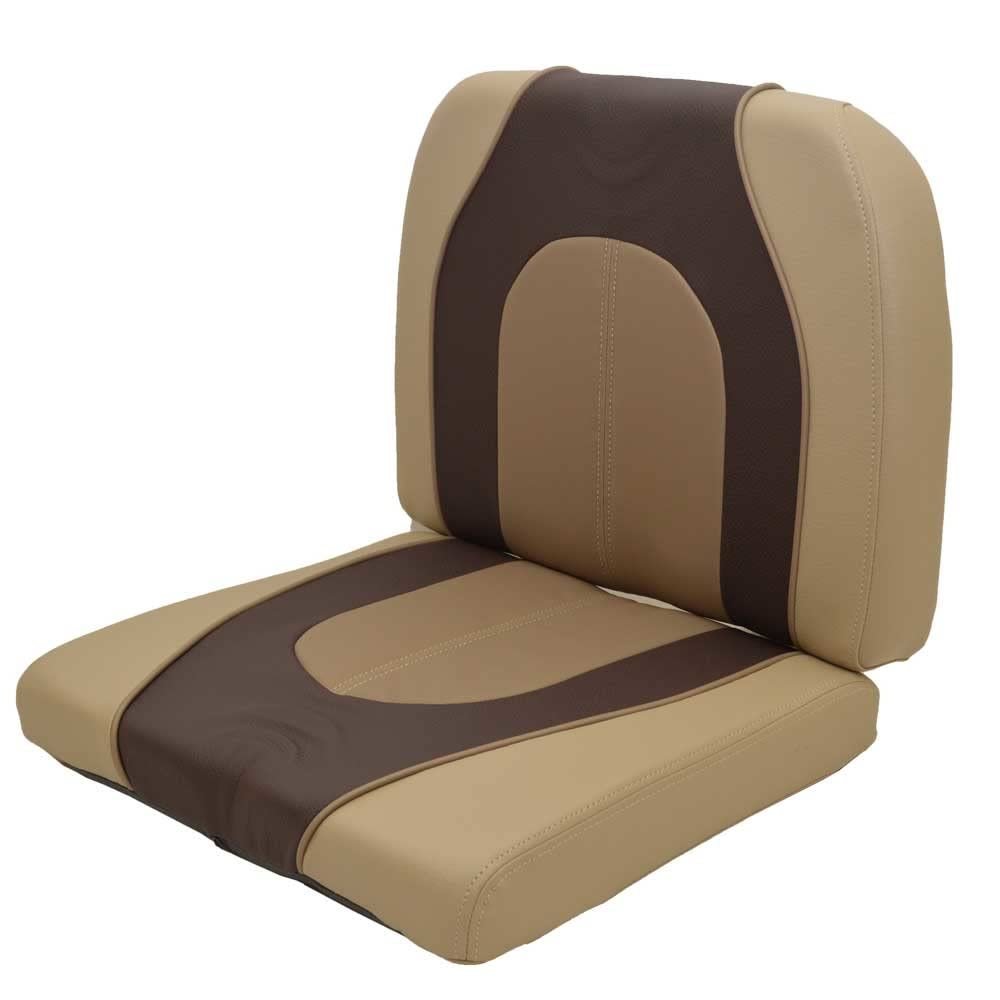 Crestliner Boat Seat Cushion 2156672 / 2156596 | Brown Tan (Set of 2)