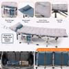 Nice C Camping Cots, Camping Cots with Mattress, for Adults, Folding Cot, with Pillow, Carry Bag & Storage Pocket, Extra Wide Sturdy, Holds Up to 500 Lbs (1, Mattress Grey) view 3