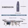 Nice C Camping Cots, Camping Cots with Mattress, for Adults, Folding Cot, with Pillow, Carry Bag & Storage Pocket, Extra Wide Sturdy, Holds Up to 500 Lbs (1, Mattress Grey) view 4