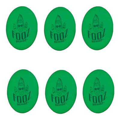 Fooz Headz Glow in The Dark Foosball Balls (6-Pack). Great Fun for Home, Schools, Rec Centers and More. Lightning-Fast Foosballs! (White Balls That Glow Green in The Dark)