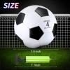 HyDren 4 Pcs Soccer Ball with Pump Official Size 4/5 Deflated Soccer Balls Bulk for Outdoor Indoor Practice Training Sport Gift for Kid Teen Youth Adult Back to School(Classic,Size 4) view 2