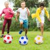 HyDren 4 Pcs Soccer Ball with Pump Official Size 4/5 Deflated Soccer Balls Bulk for Outdoor Indoor Practice Training Sport Gift for Kid Teen Youth Adult Back to School(Classic,Size 4) view 4