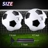 HyDren 4 Pcs Soccer Ball with Pump Official Size 4/5 Deflated Soccer Balls Bulk for Outdoor Indoor Practice Training Sport Gift for Kid Teen Youth Adult Back to School(Classic,Size 5) view 2