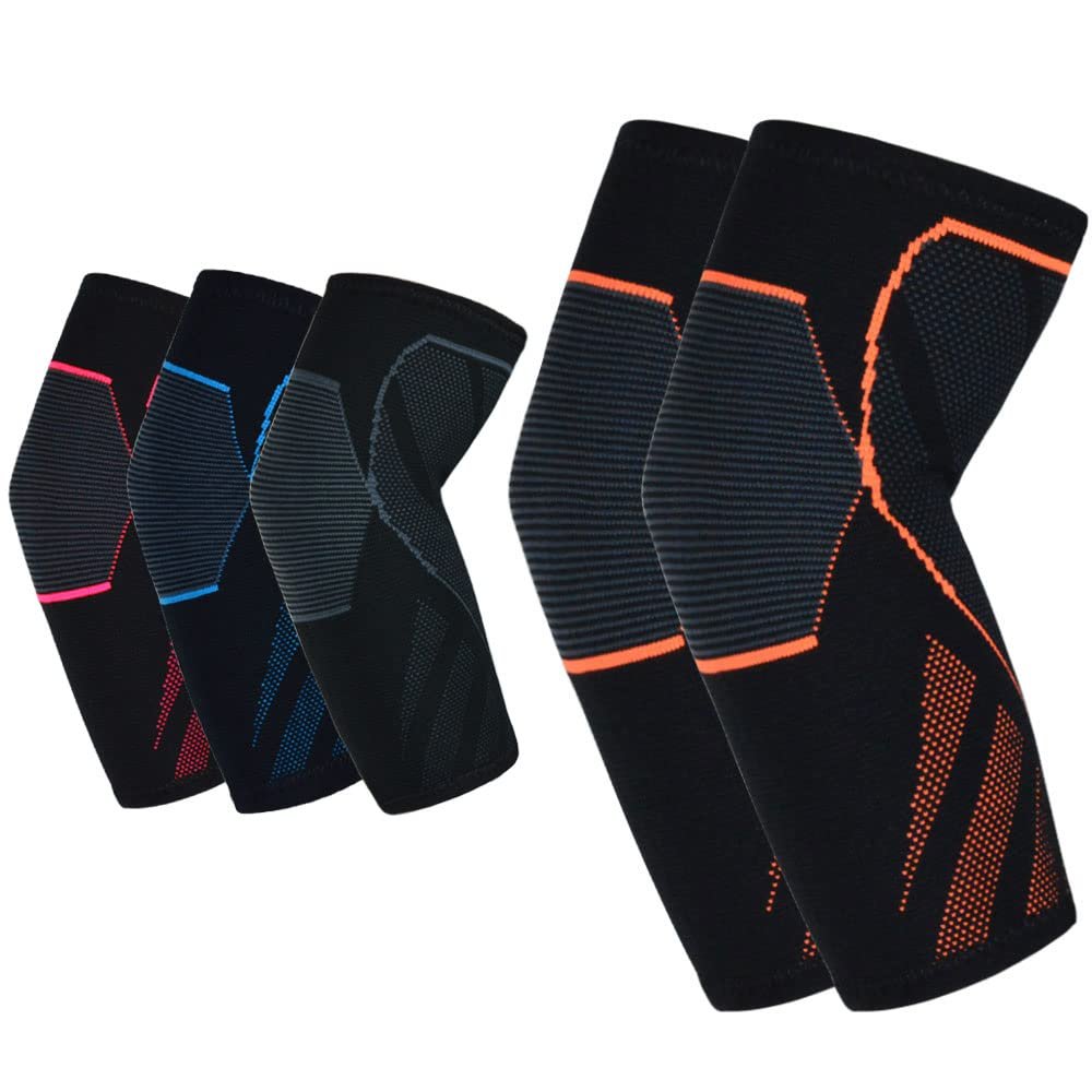 CYCLXY Arm Guards & Elbow Compression Sleeve(1 Pair)Tennis Elbow Braces for Tendonitis and Tennis ElbowArm Supports golfer supporttennis elbow relief for women & men,elbow sleeve for weightlifting