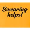 5X-Large Gold Mens Swearing Helps Funny Script T-Shirt view 4