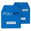 Weighted Plates for Weighted Vest, Strength Training, Running, and Workouts - 4lb (Pair) - Blue view 1
