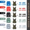 Weighted Plates for Weighted Vest, Strength Training, Running, and Workouts - 4lb (Pair) - Blue view 3