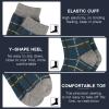 Heatuff Mens Warm Wool Socks Thermal Winter Thick Crew Pattern Socks Cold Weather 5 Pairs view 4