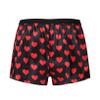 ACSUSS Men's Silk Shorts Frilly Satin Trunk Boxer Briefs Loose Crossdress Underwear Heart Black XX-Large view 2