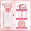 Amylove 5 Pcs Small Pink Clear Backpack Stadium Approved Set for Girls with Lunch Bag, Crossbody Bag, Water Bottle, Transparent School Backpack, 12 x 12 x 6 Inch view 4