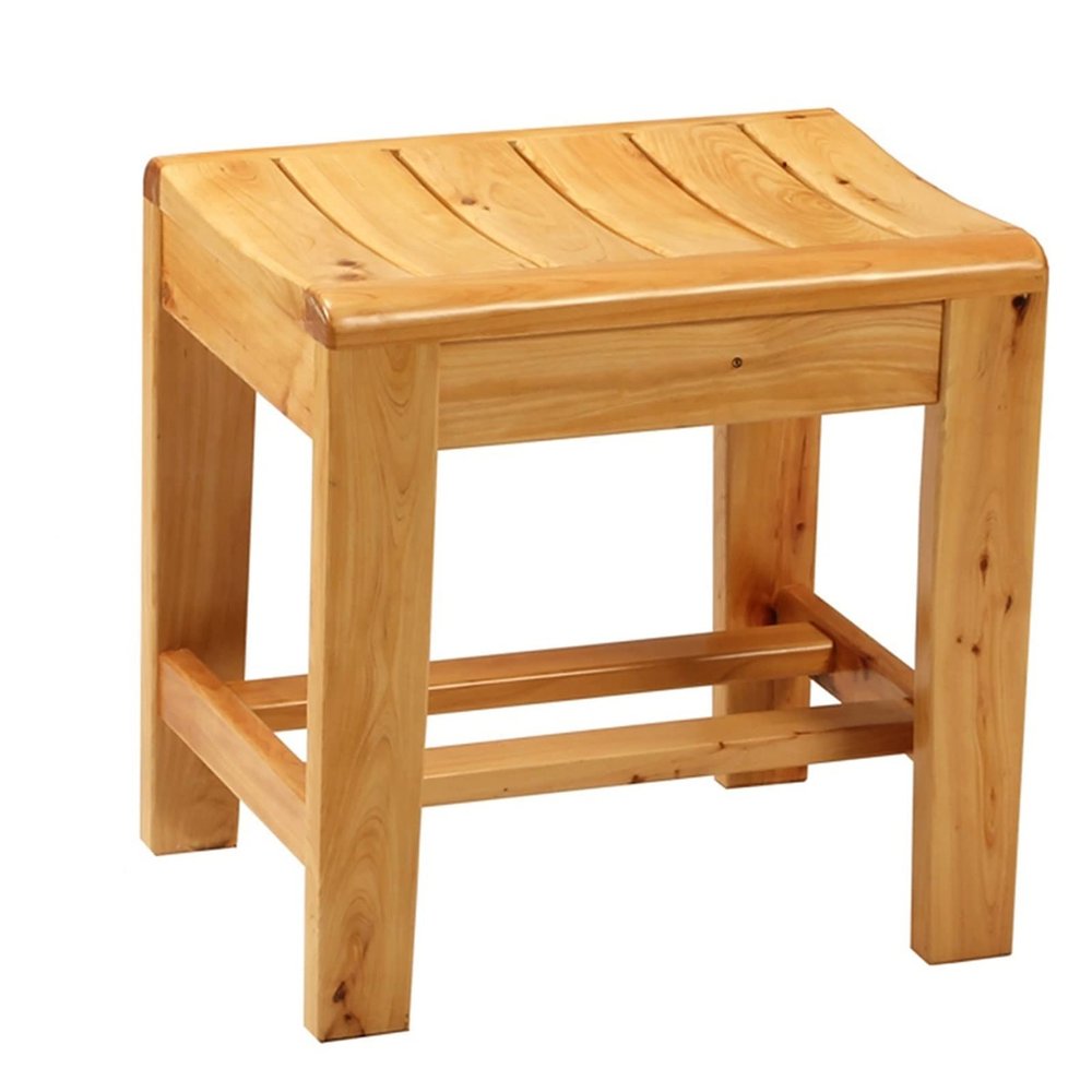 DMCHENGMA Spa Bench Wood Seat Stool Foot Rest Storage Shelf Bath Stool Wooden Bathroom Non-Slip Bench Old Man Bath Seat Bathtub Seat Disabled Handrail Shower Chair/Pregnant Woman Bath Stools