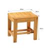 DMCHENGMA Spa Bench Wood Seat Stool Foot Rest Storage Shelf Bath Stool Wooden Bathroom Non-Slip Bench Old Man Bath Seat Bathtub Seat Disabled Handrail Shower Chair/Pregnant Woman Bath Stools view 3