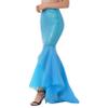 Huimingda Mermaid Skirt for Women Sequin Maxi Skirt Cosplay Halloween Party Dress Blue X-Large view 2