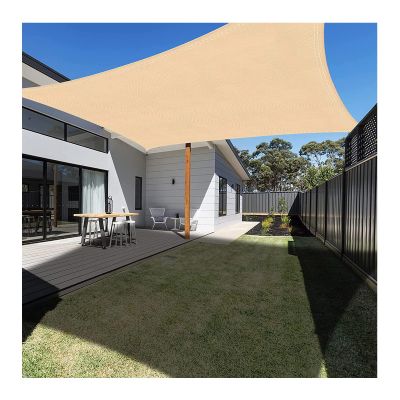 LIGUOYI Cream Color Sun Shade Rectangle Shade Sail Multi-Purpose, 90% UV Block Super Durable, Water& Air Permeable Privacy Screen, for Deck Patio Pergola Backyard Outdoor Pool Canopy Shade