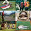 SUFTMUOL Double Camping Sleeping Pad for Camping Hiking Backpacking 2 Person Self Inflating Sleeping Mat Portable Ultralight Compact Green view 4