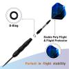 WELLFORM Darts Metal Tip Set, 12 Pack 22 Grams Steel Tip Darts Set-Professional Metal Darts for Dartboard, with Non-Slip Iron Barrel, Aluminum Shafts, Extra Flights, Dart Sharpener & Wrench, Gift Box view 3