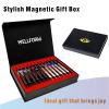 WELLFORM Darts Metal Tip Set, 12 Pack 22 Grams Steel Tip Darts Set-Professional Metal Darts for Dartboard, with Non-Slip Iron Barrel, Aluminum Shafts, Extra Flights, Dart Sharpener & Wrench, Gift Box view 4