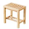 DMCHENGMA Spa Bench Wood Seat Stool Foot Rest Storage Shelf Home Bath Stool Wooden Bathroom Non-Slip Bench Old Man Bath Seat Bathtub Seat Disabled Handrail Shower Chair/Pregnant Woman Bath Stools view 1