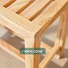 DMCHENGMA Spa Bench Wood Seat Stool Foot Rest Storage Shelf Home Bath Stool Wooden Bathroom Non-Slip Bench Old Man Bath Seat Bathtub Seat Disabled Handrail Shower Chair/Pregnant Woman Bath Stools view 3