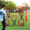 BaseGoal 7x7ft Football Net with 5 Target Pockets for Throwing Training view 3