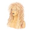 Askuang 80s Costumes Mullet Wigs for Men and Women Long Curly Punk Heavy Metal 80s Rock Wig Halloween Costume Party Wigs Blonde Reddish view 4