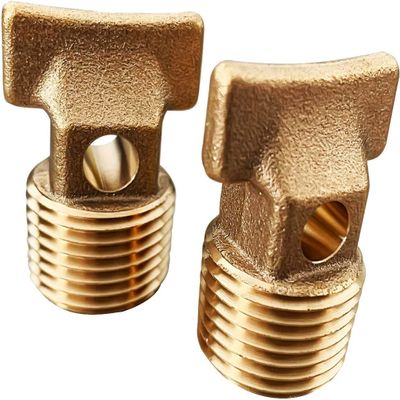 Boat Garboard Drain Plug 1/2" NPT Thread,solid brass Drain Plugs commonly used in boat hulls.Brass Cored Plug with Square Head 2pack(Durable)