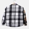 ZAFUL Classic Plaid Shirt for Men Plaid Print Flannel Shirt Gray XXL view 3