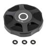 Cycling Mountain Bike Air Gas Fork Value Cover, Aluminum Alloy Bike Front Stem Cap, MTB Front Fork Cap, Bicycle Replacement Accessory for Most Bicycles Such as Road Bikes & Mountain Bikes Black view 1