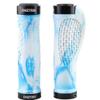 Bike Handlebar Grips, Bike Handle Grip with Ergonomic Comfort Design, Rubber Skidproof Handle Grip Fits Mountain Bike, E-Bike, Road Bike, MTB, Hybrid, City Commuter Bikes, Scooter (White Blue) view 1