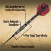 Shot! Darts Steel Tip, Americana Wrangler (23g/24g/25g), 80% Tungsten Barrel, Center Balanced, Handcrafted Professional Dart Set & Flights Made in New Zealand, Metal Tip for Bristle Dartboard view 3