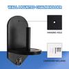 GSE Games & Sports Expert Billiard Wall Mounted Wood Cone Chalk Holder, Pool Table Cone Chalk Holder, Billiards Accessories (Black) view 3