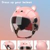 Fox Ears for Ski Helmet 2 Pcs Cartoon Bear Kids Bicycle Helmet Accessories Cute Women Animal Skiing Helmet Decor for Adults Brown view 2