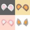 Fox Ears for Ski Helmet 2 Pcs Cartoon Bear Kids Bicycle Helmet Accessories Cute Women Animal Skiing Helmet Decor for Adults Brown view 3