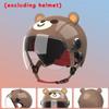 Fox Ears for Ski Helmet 2 Pcs Cartoon Bear Kids Bicycle Helmet Accessories Cute Women Animal Skiing Helmet Decor for Adults Brown view 4