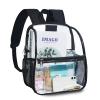 Clear Backpack Stadium Approved, Clear Mini Backpack with Adjustable Straps, See Through Backpack for Stadium, Concert, Sports, Work,Security view 1