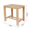 Spa Bench Wood Seat Stool Foot Rest Storage Shelf Shower Bench Seat Bathtub Shower Chair for Elderly Seniors Bath Shower Seats Transfer Bench Handicap Tub Benches for Bathtubs Disabled Stools view 3
