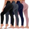 4 Pack Leggings for Women Butt Lift High Waisted Tummy Control No See-Through Yoga Pants Workout Running Leggings 01-assort13 view 1